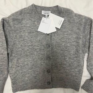 NWT &Other Stories grey wool cardigan